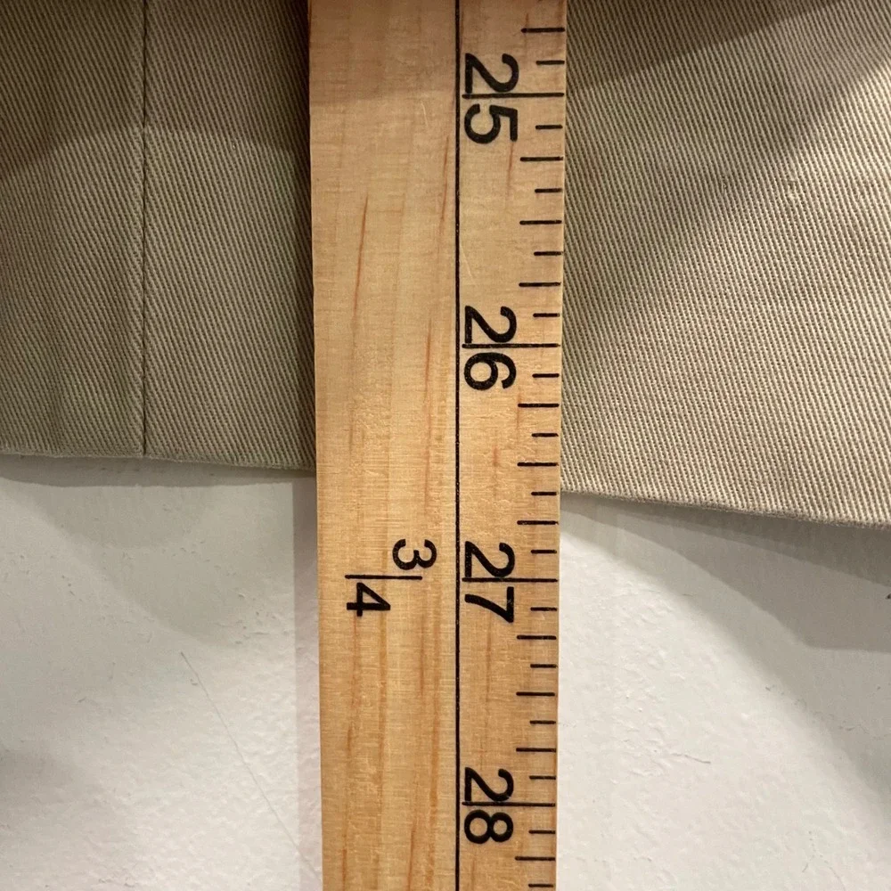 Banana Republic Modern Fit Chinos Men 34x30 Khaki Tessuti di Sondrio Cotton Pant
